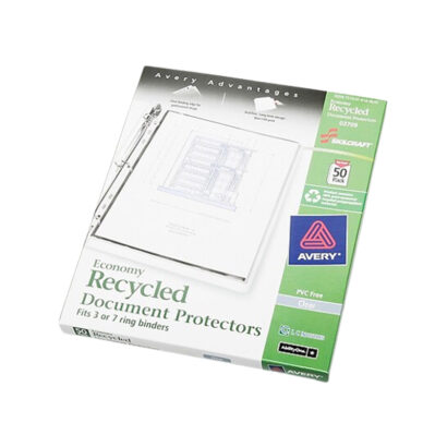 SKILCRAFT Sheet Protectors, 8.5 x 11, Clear, 50/Box