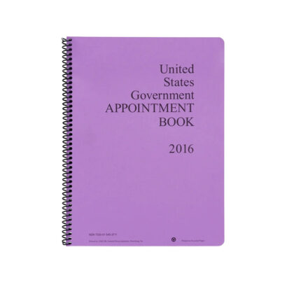 2026 Unicor 8.5 x 11 Weekly Appointment Book Cover, Planetary Purple