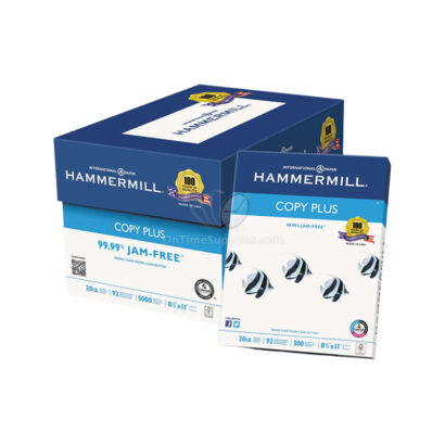 Hammermill Copy Plus 8.5 x 11 Copy Paper, 20 lbs., 92 Brightness, 5000 Sheets/Carton