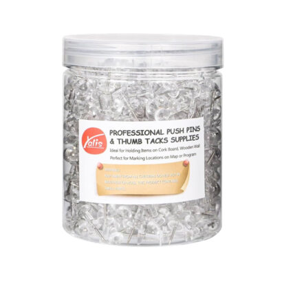 Push Pins, Clear, 500/Pack