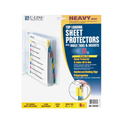 High-Capacity Heavyweight Sheet Protectors, 8.5 x 11, Diamond Clear, 25/Pack