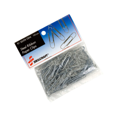 Standard Paper Clips, Silver, 100 Clips/Pack